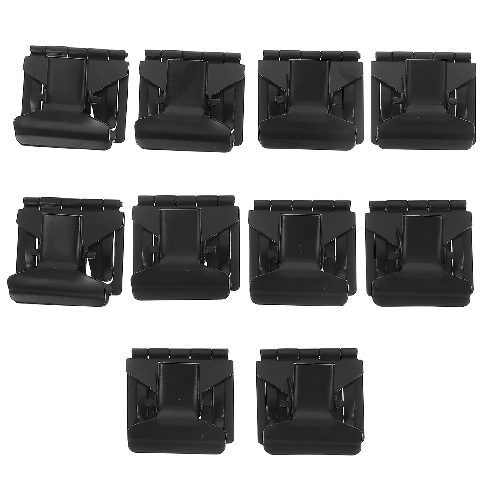 10Pcs 가격 라벨 홀더 소매점 슈퍼마켓 선반 사인 클립 디스플레이 보드 메일 액세서리에 대한 검은 금속 클립 디스플레이