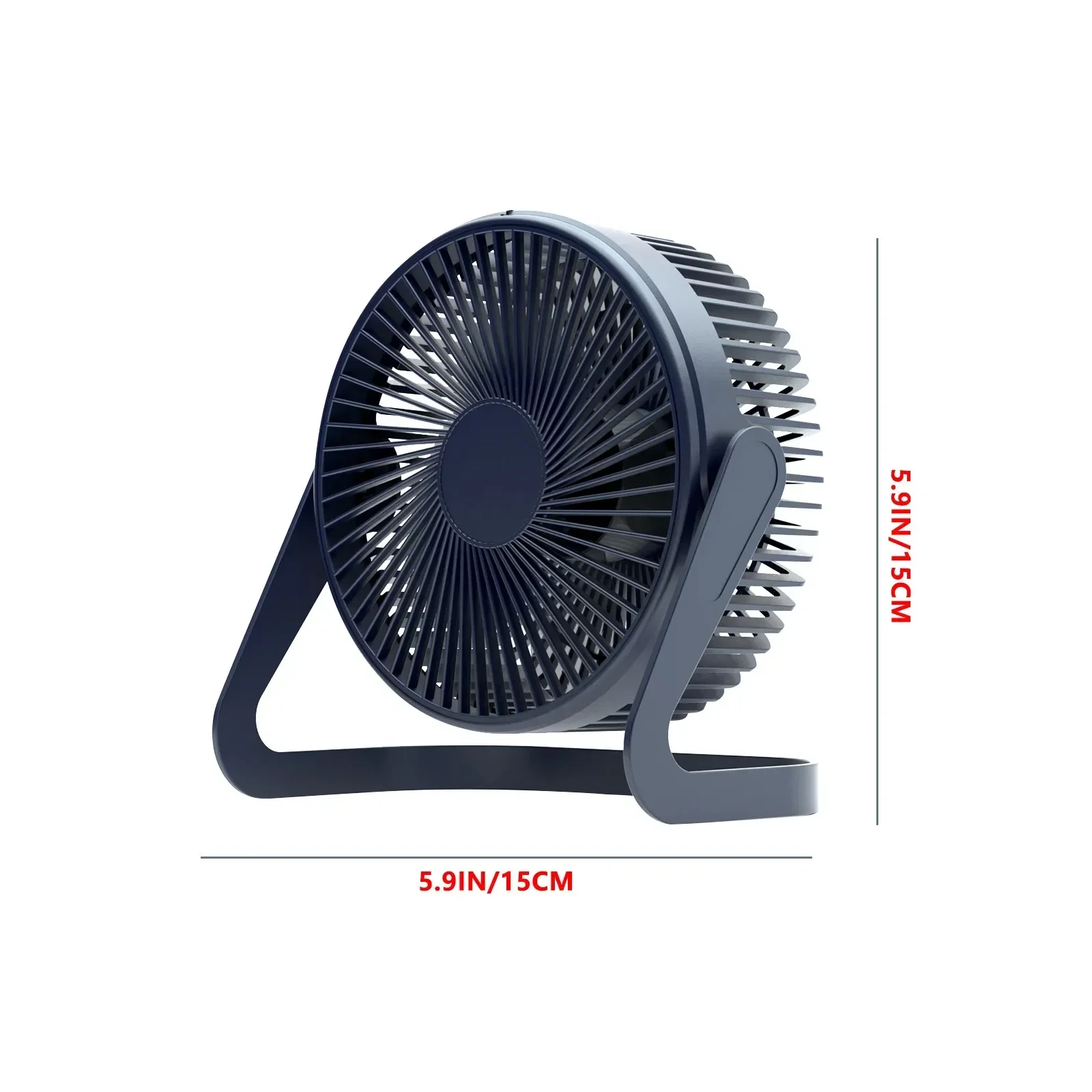 USB Desktop Fan 5 Inches Small Desk Cooling Usb Power Portable Fan Super Mute Cooler 180 Degree Rotation Fan For Home Appliance 6
