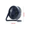 USB Desktop Fan 5 Inches Small Desk Cooling Usb Power Portable Fan Super Mute Cooler 180 Degree Rotation Fan For Home Appliance 6