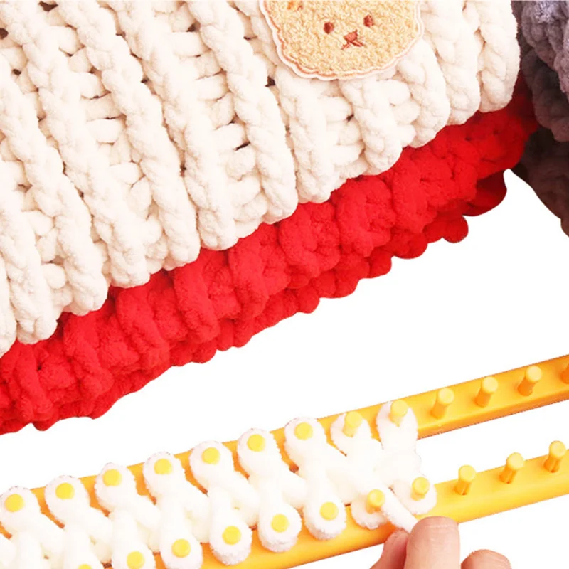 Weaving Looming Knitting Kit DIY Machine Sewing Tools Pompom Sock Hat Scarf Scarves Maker Handmade Craft Weaving Braiding Tool