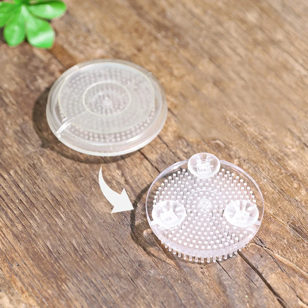 4 Sizes Round Ikebana Kenzan Flower Frog Suction Cup Plastic-Arranging Tools Art Fixed Rubber Base Holder Floral Decor Pot Vase