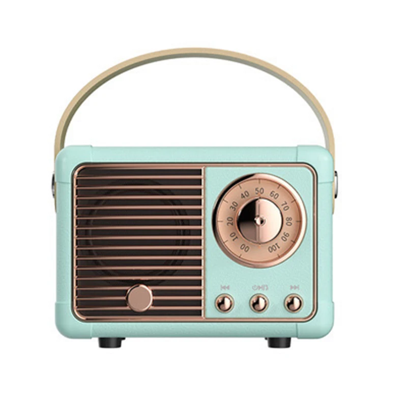 

Dosmix Retro Bluetooth Speaker Vintage Decor Small Wireless Bluetooth Speaker Cute Kitchen Desk Bedroom Office Party Outdoor
