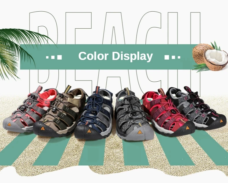 Humtto Sommer Outdoor Sandalen für Männer atmungsaktive Wanderschuhe Wasser Strand Herren Sandalen Camping Klettern Aqua Sneaker HT-710445A – Detail 11