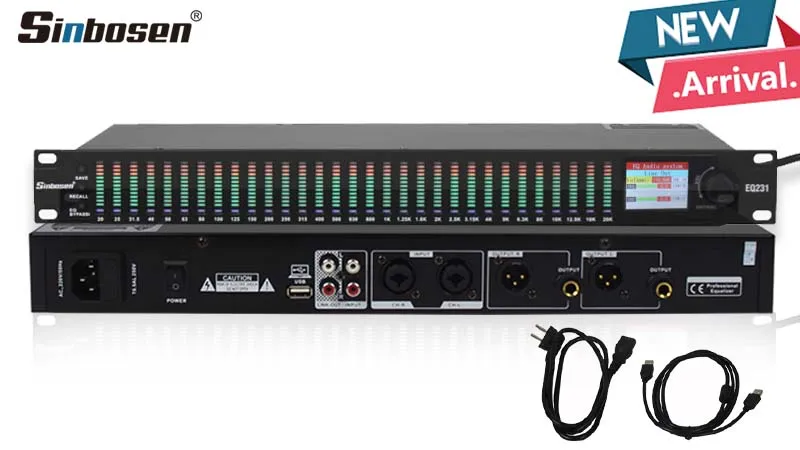 Sinbosen professional eq231 equalizer digital audio equalizer