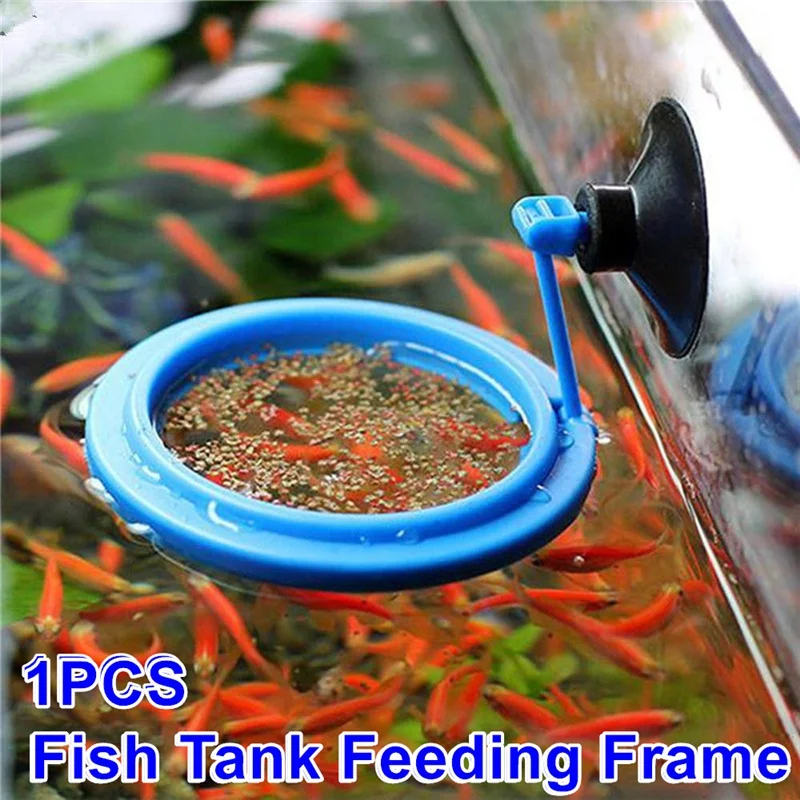 Aquarium Suction Cup Feeder  Fish Tank Ring Feeder Fish Tank Station Floating Food Tray Feeder  Fish Tank Accessory aquarium