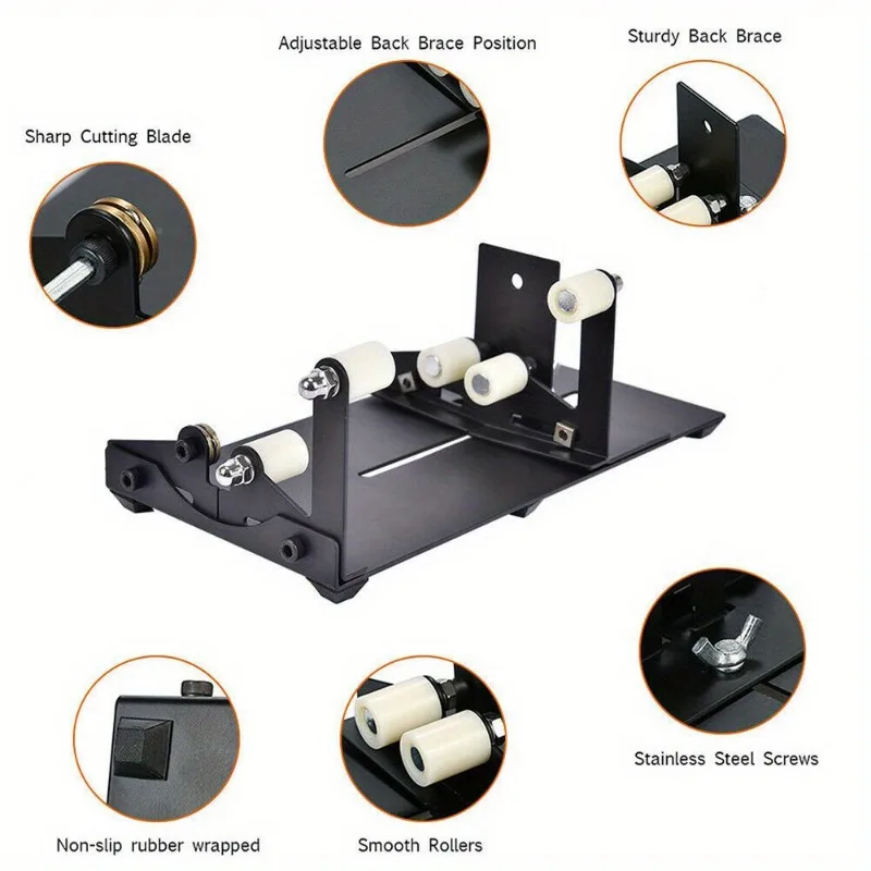 19Pcs Glass Bottle Cutter Tool Square Round Wine Beer Glass Sculptures Cutter Machine for Beer Cutting Bottles Holder DIY