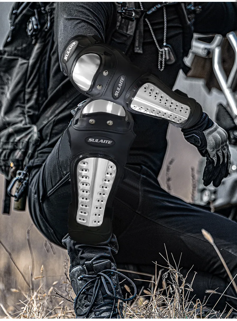 오토바이 무릎 보호대 및 팔꿈치 보호대 오프로드 오토바이 라이딩 보호 장비 레이싱 레깅스 야외 스포츠 장비