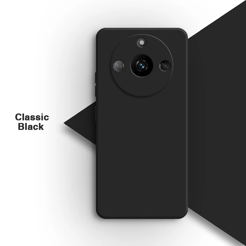 Original Simple Lens Protection Liquid Silicone Phone Case – Soft Back Cover Shell