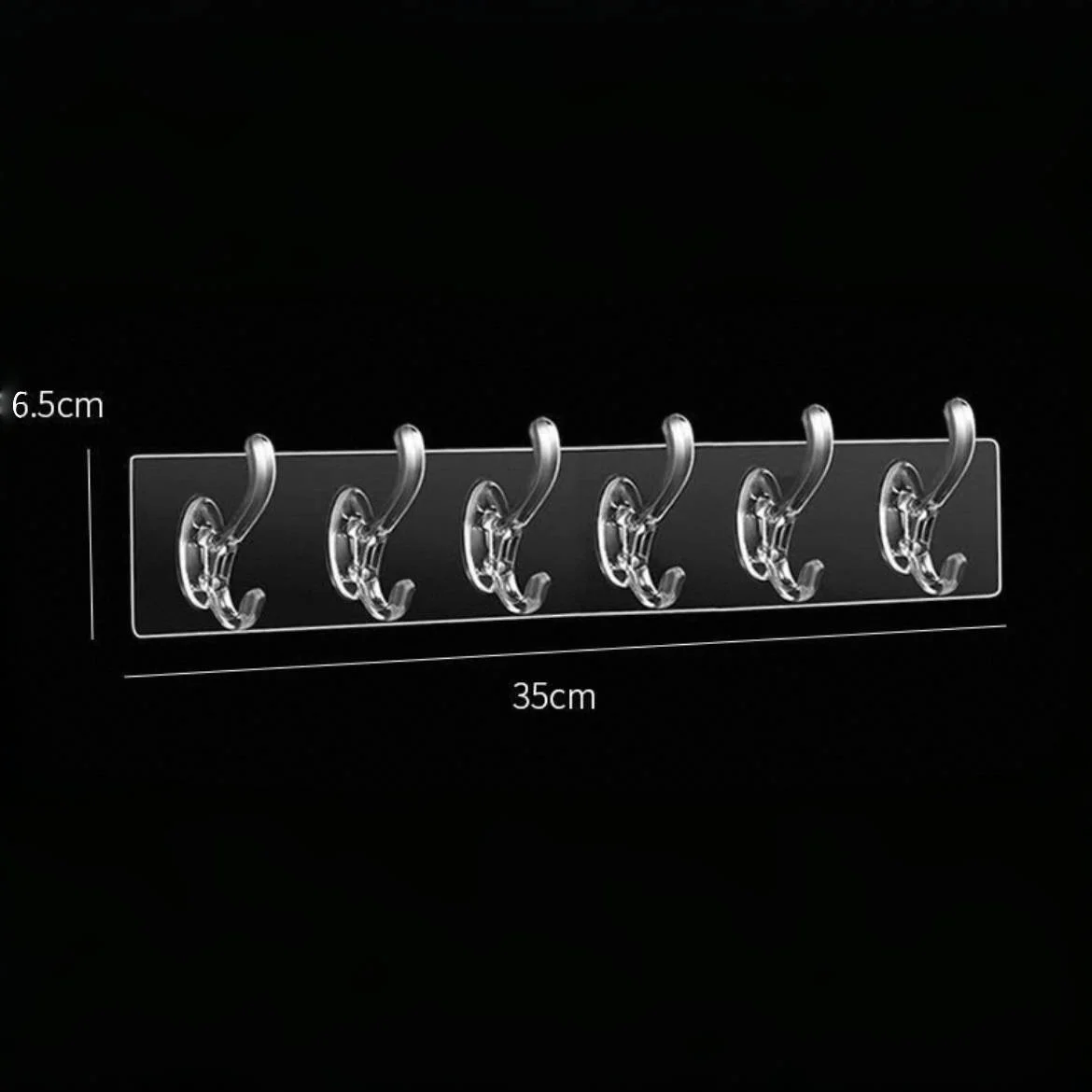 6 Hook Wall Organizer Strong Hooks No Drilling No Trace Wall-mounted Clothes And Hat Hooks With Strong Adhesive wall organizer hook adhesive wall hook self adhesive hooks wall mount hooks