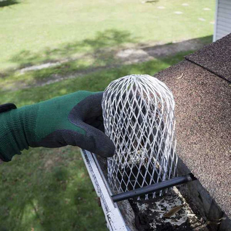 12 Pack Gutter Guard 3 Inch Expandable Aluminium Filter Strainer Gutter Downspout Guard For Stopping Blockage Leaves