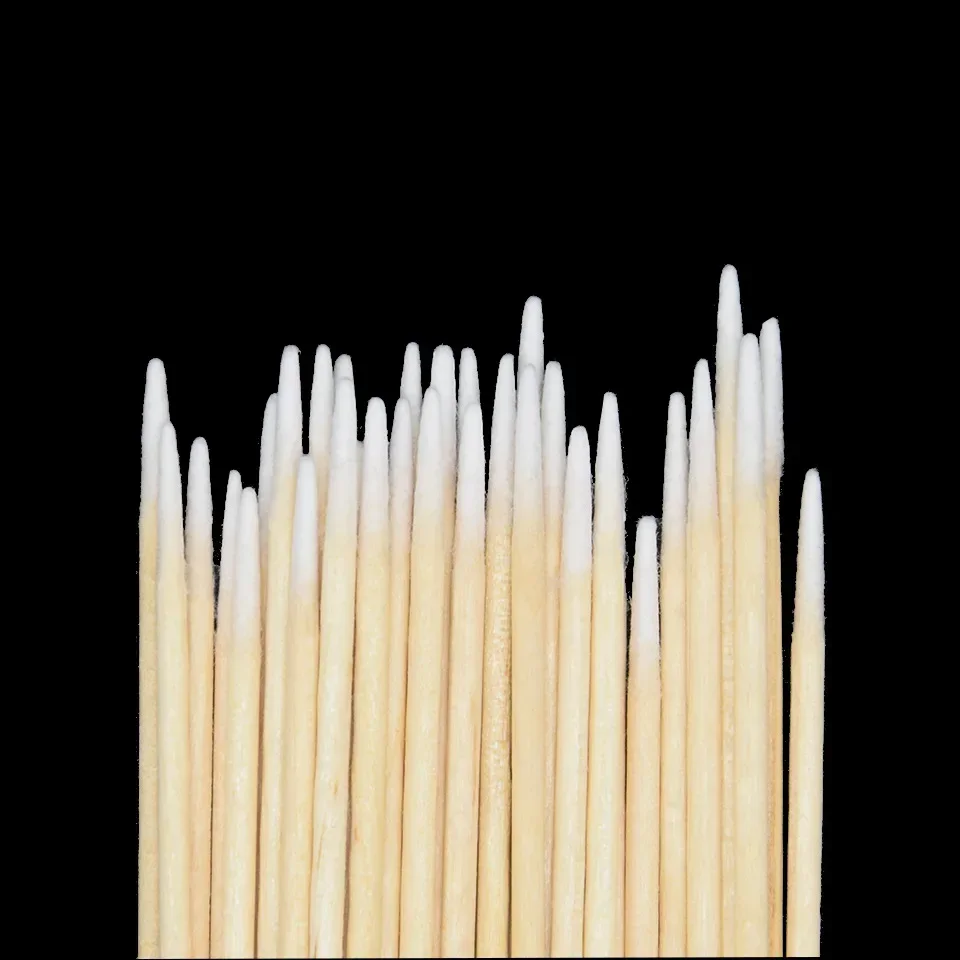 Disposable Cotton Swab Lint Free Micro Brushes Wood Cotton Buds Swabs Ear Clean Stick Eyelash Extension Glue Removing Tool cotton swabs wood cotton swabs disposable cotton swabs disposable applicators brush