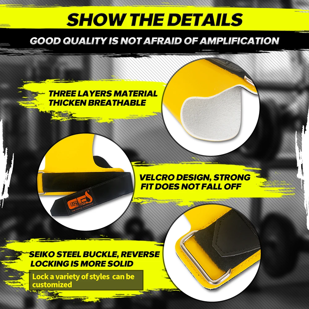 ウェイトリフティンググリップシービーデューティストラップ