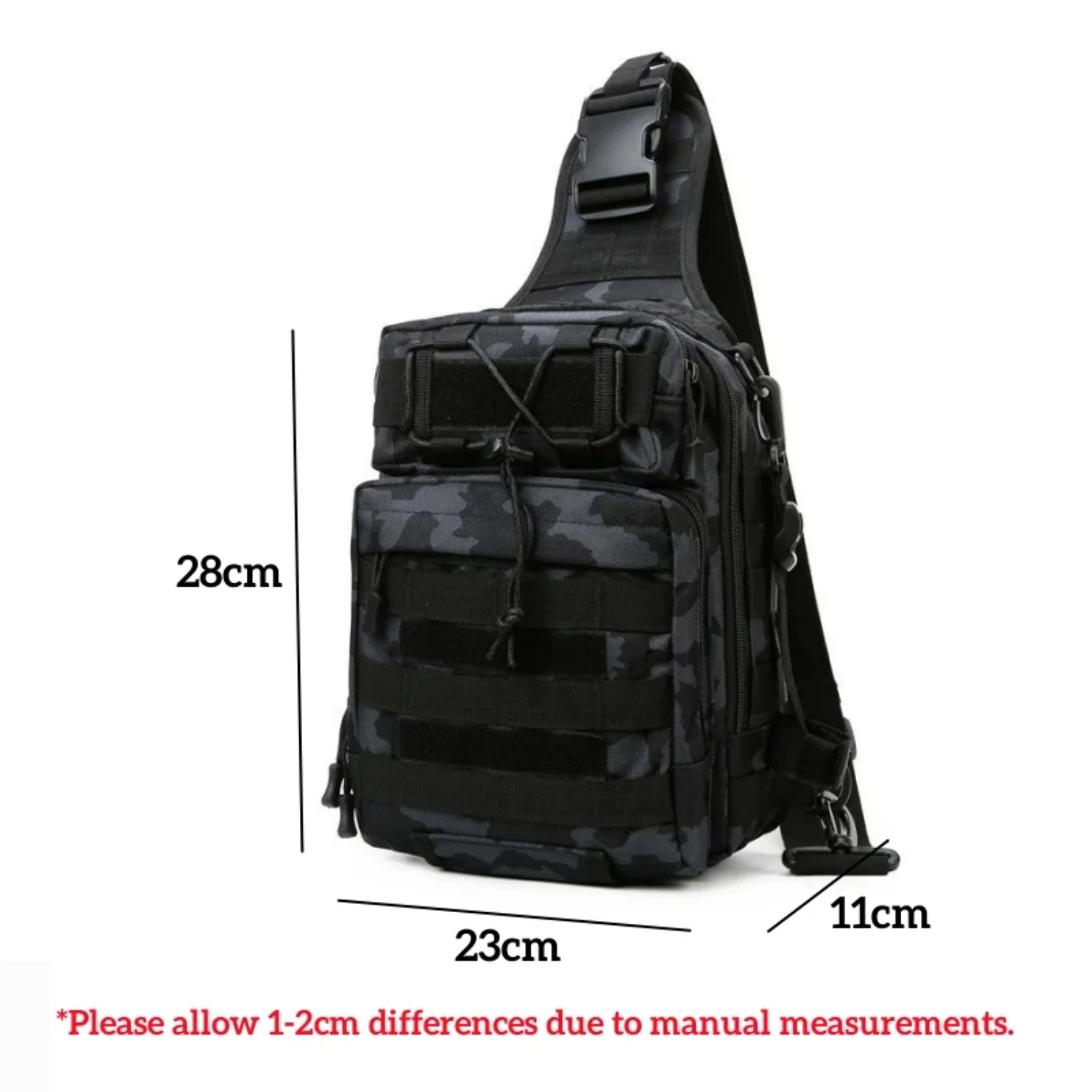 Outdoor Chest Men Fishing Tackle Multifunction Sling Single Shoulder Bags Camping Hiking Hunting Tactical Handbag