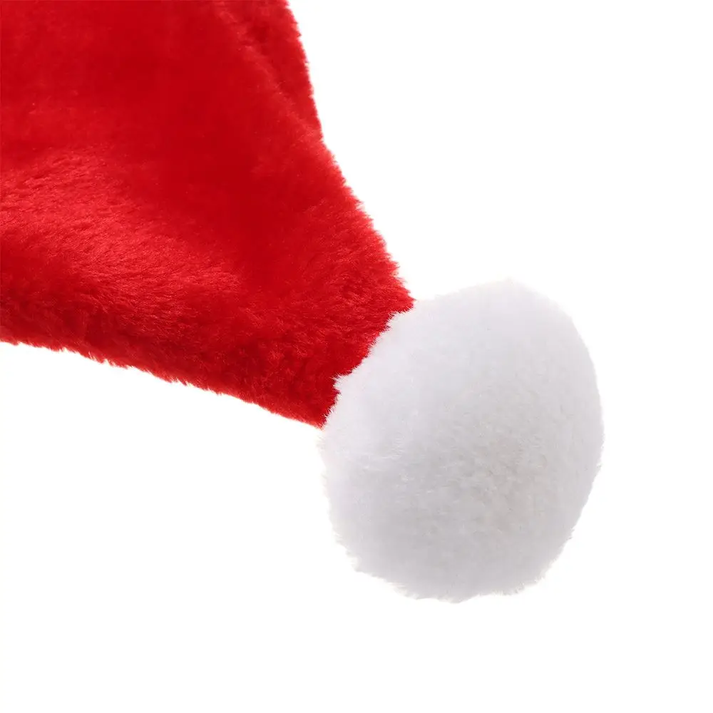 Classic Christmas Hats Comfortable Party Supplies Festival Holiday Plush Santa Hats Happy New Year Xmas Caps Merry Christmas
