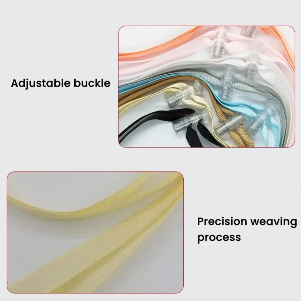 Portable Adjusting Rope Windproof Hat Strap Anti-lost Solid Color Hat Wind Rope Removable Chin Cord 5Pcs hat strap