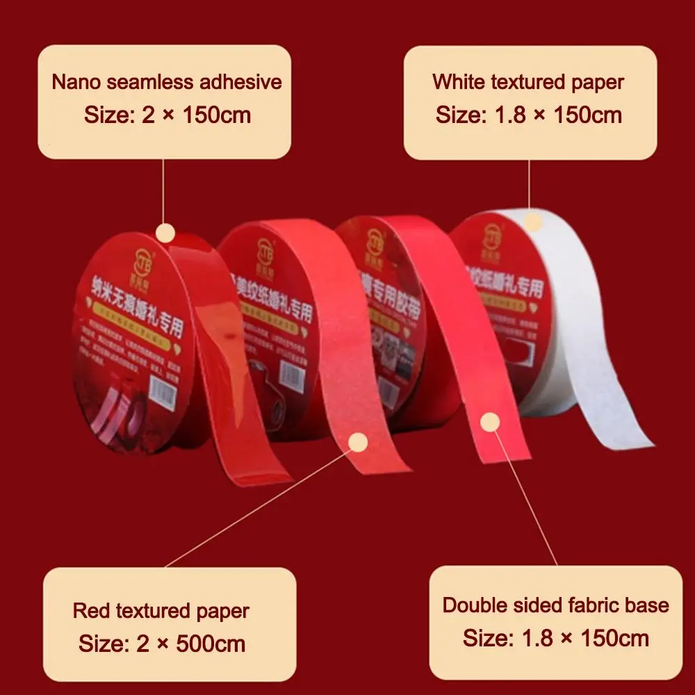 4/5개 탈착식 초강력 양면 접착 방수 재사용 가능한 그리드 접착 테이프 투명 나노 테이프