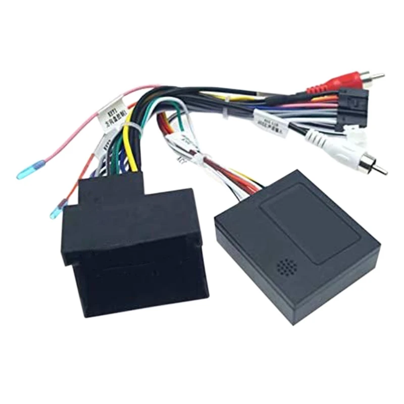 

Car Audio 16PIN Power Cord Adapter Audio Power Wiring Harness Canbus Box for BMW- X1 E90