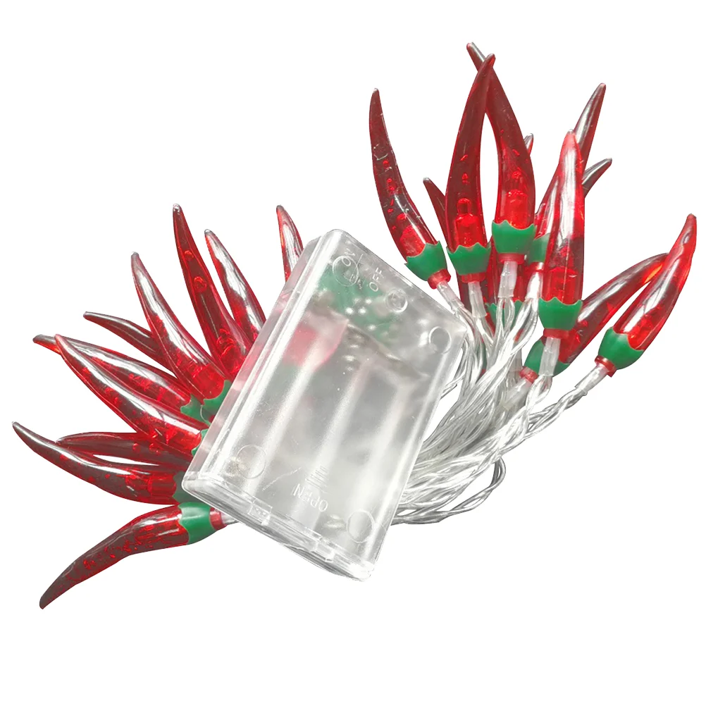 

Chili String Light Fashion Powered Red Pepper Light String Fairy Lighting Night Lamps for Deck Fence Patio Balcony