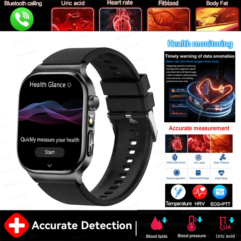 2026 Health Monitoring Five organ Smart Watch Accurate ECG Uric thumbnail 10