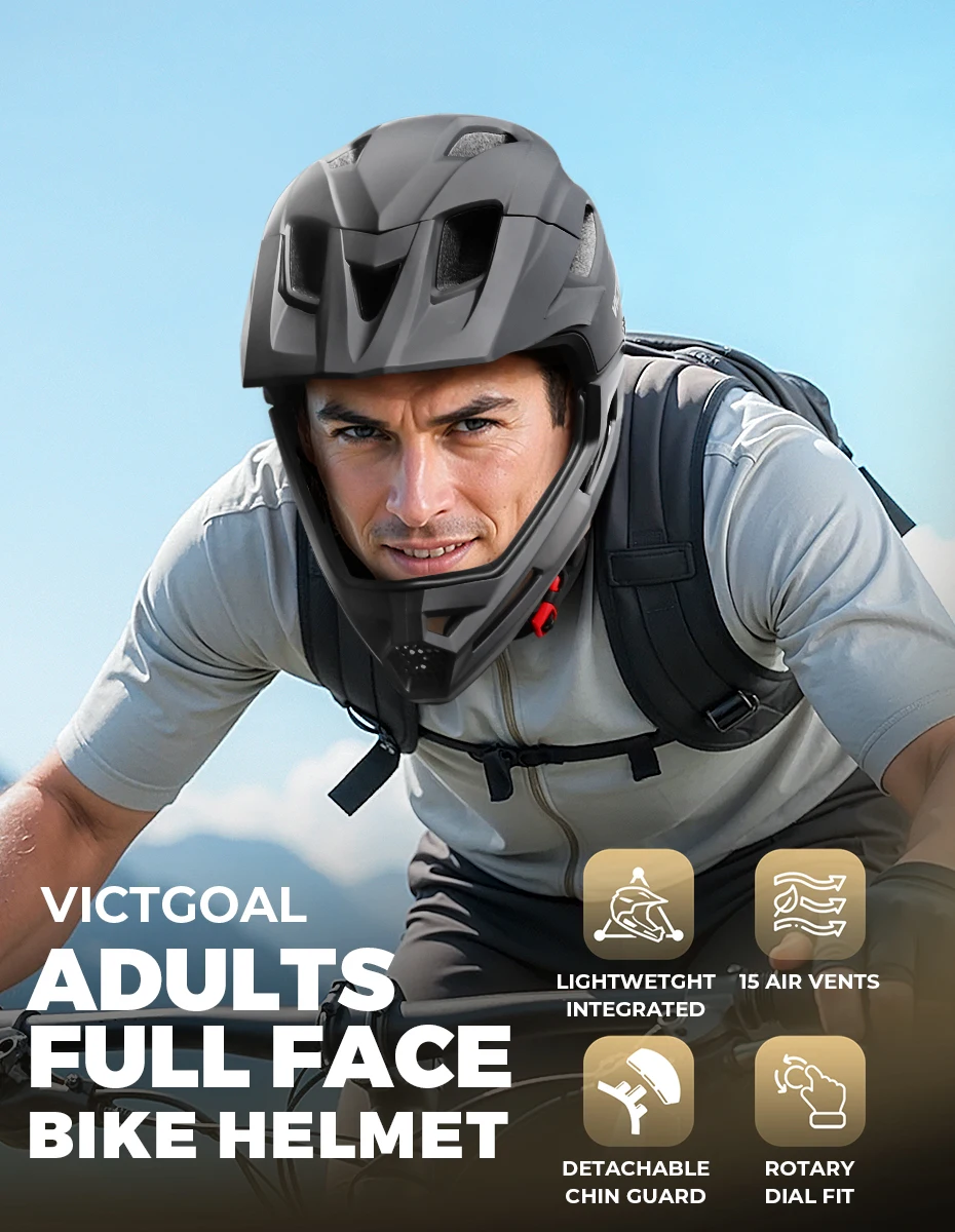 adult men bike helmet GTSBROS with Light or a week in the wilderness alone Adults - Bert's Bikes &