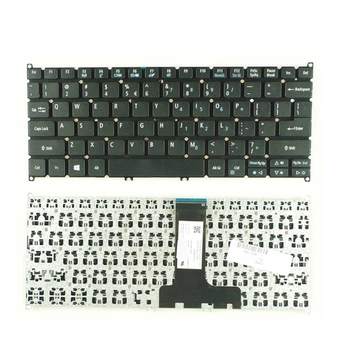 

Клавиатура для ноутбука US для ACER Aspire ES1-132 ES1-132-C37M C9N8 без рамки, английская черная клавиатура