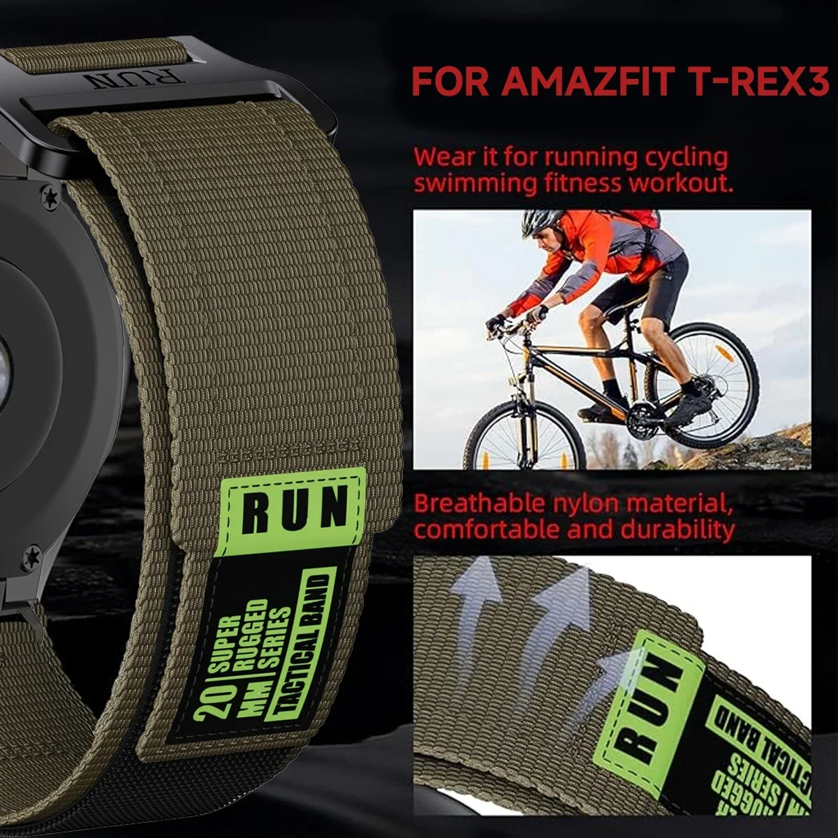 Premium Nylon Strap - Durable Sport Band