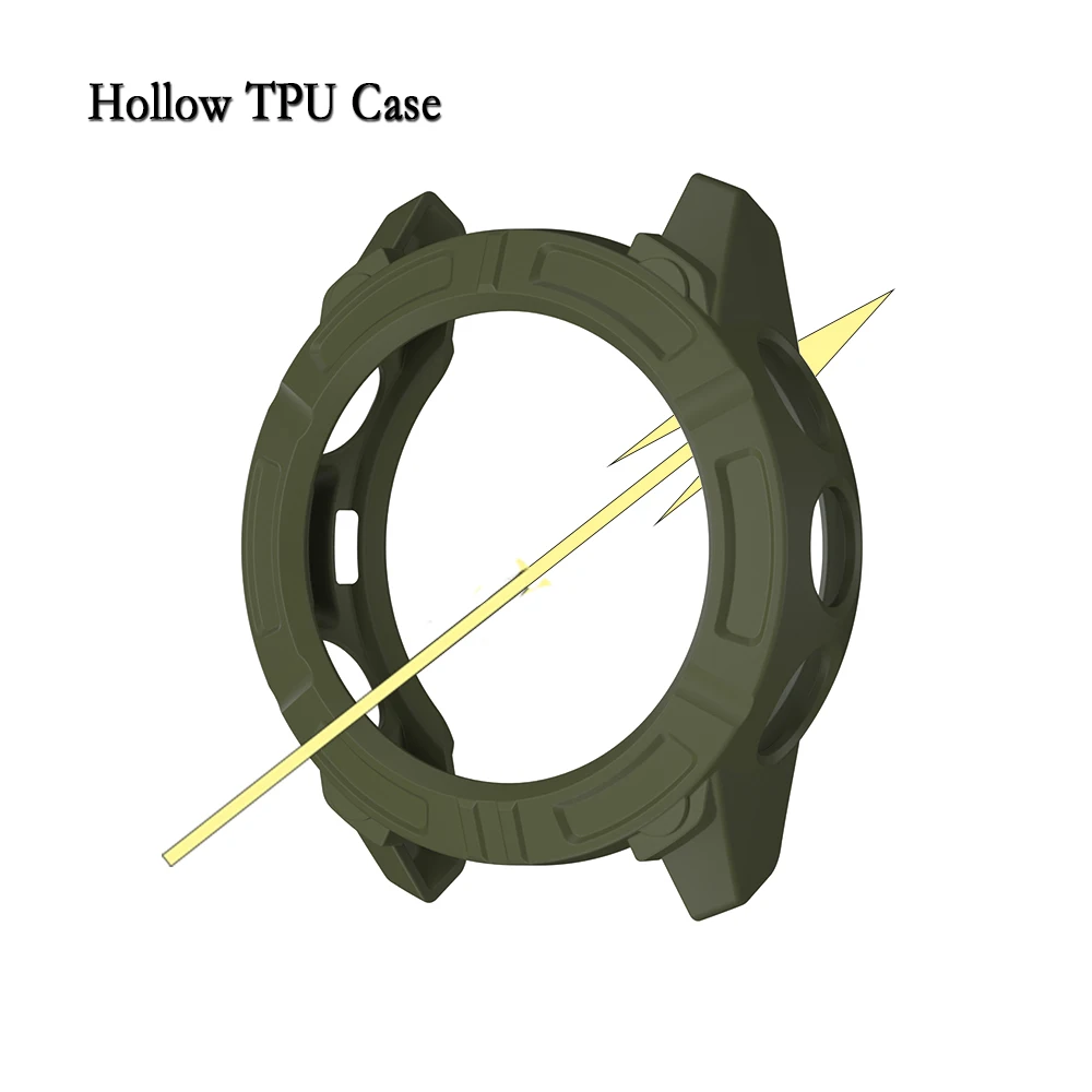 TPU Case For Garmin Descent G2 Soft and Flexible TPU Hollow Cover Watch Protection Shell Decoration For Garmin Descent G2