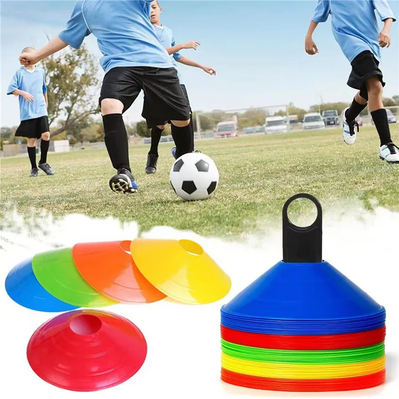 

10pcs Cone Set Football Training Equipment For Kid Pro Disc Cones Agility Exercise Obstacles Avoiding Sport Training Accessories