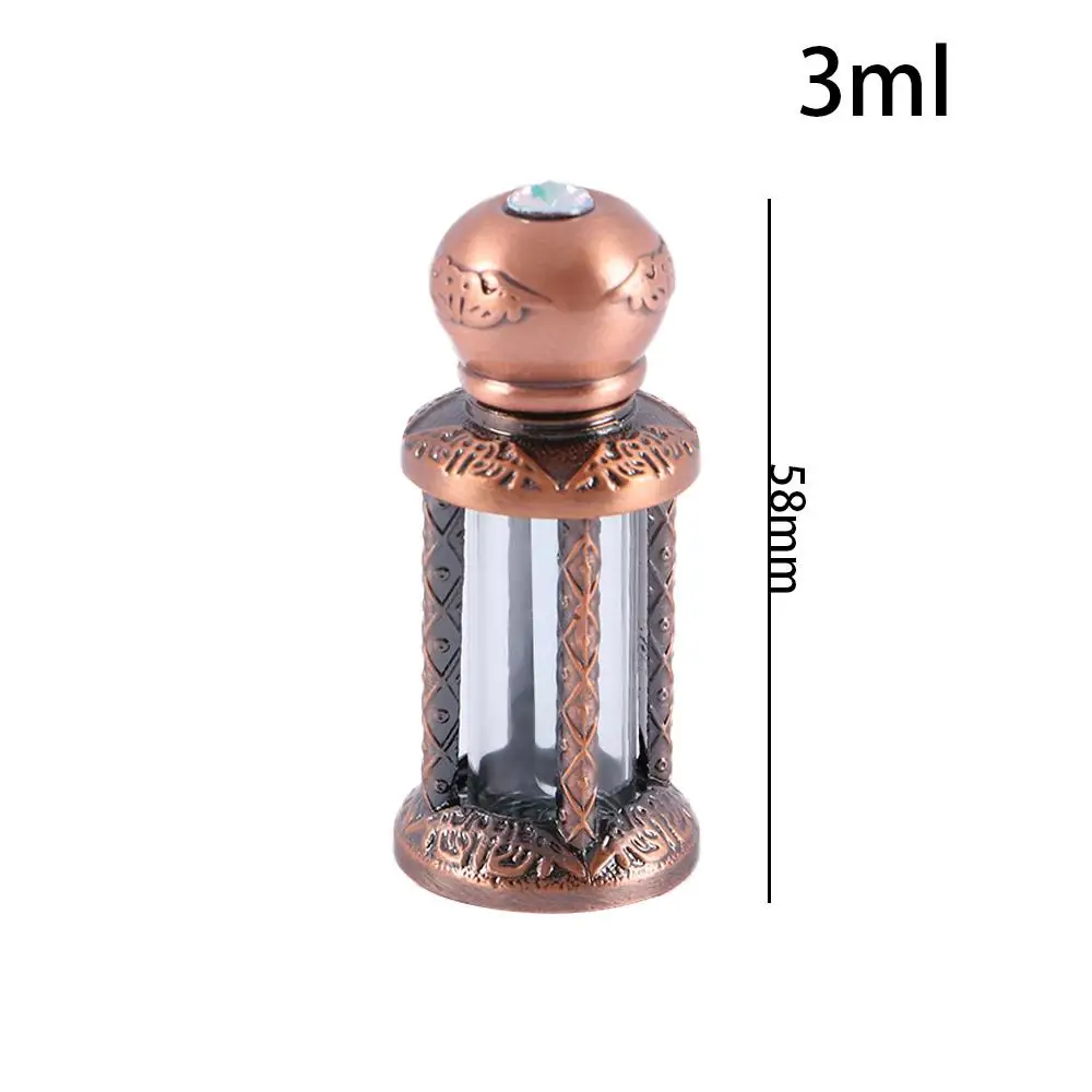 Beauty Lady Gift Copper Vintage Empty Dropper Bottle  Container  Bottle Refillable Bottles Empty Bottle
