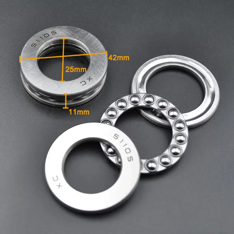 2pcs high quality plane thrust bearing 51100 51101 51102 51103 51104 51105 51106 51107 51108 51109 51110 Axial Ball Bearings image 8
