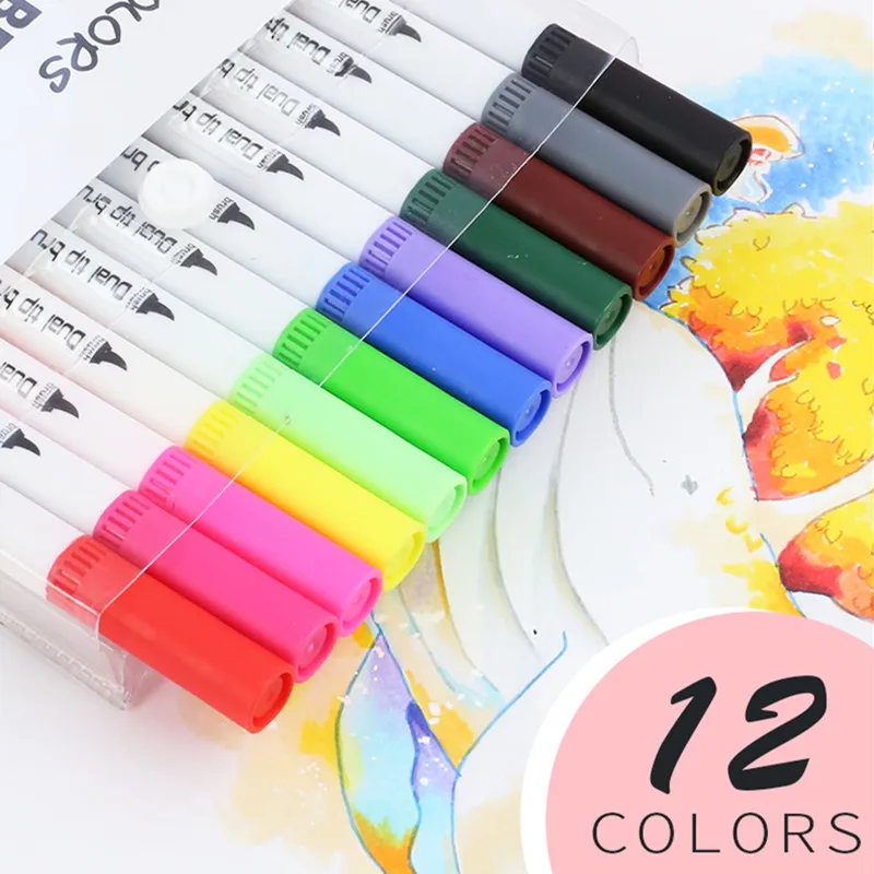 1pc Sipa Japan Soft Metal Brush Pens Watercolor Marker Pens Painting  Lettering Pens Japanese 36 Colors - Art Markers - AliExpress