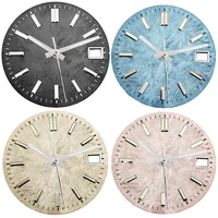 28.5mm NH34 NH35 Watch Dial With Watch Hands Texture White/Black Watches Automatic Movement Accessory Parts