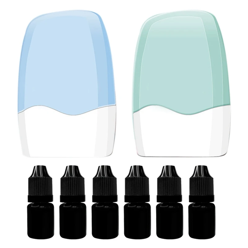 

Roller Garbled Photosensitive Stamp 2Pack Confidential Roller Stamp With 6Pack Ink, Identity Protection Roller Stamps