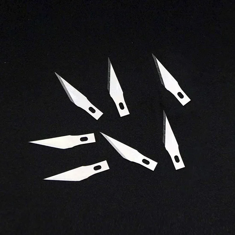Wood Carving Knives 50/100pcs Knife DIY Wood Carving Fruit Food Scalpel Craft Sculpture Cutting Tool Metal Engraving Blades