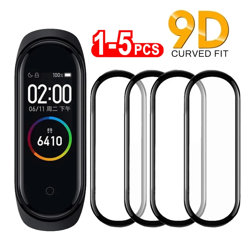 Pellicola Curva 9D Per Xiaomi Band 8 7 Pro Smart Band Proteggi Schermo Antigraffio Morbido Per Mi Band 6 Band 5 Band 4 Pellicola Protettiva