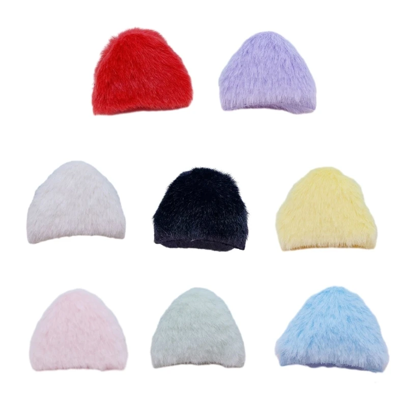 

Plush Furry Ears Headdress Ears for Hair Clip DIY Bangs Side Clips H9ED