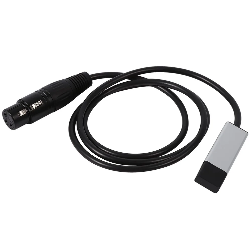 내구성이 뛰어난 미니 USB-DMX 인터페이스 블랙 1m / 39.37인치 DMX512 컨트롤러 USB-DMX 어댑터 컴퓨터 제어