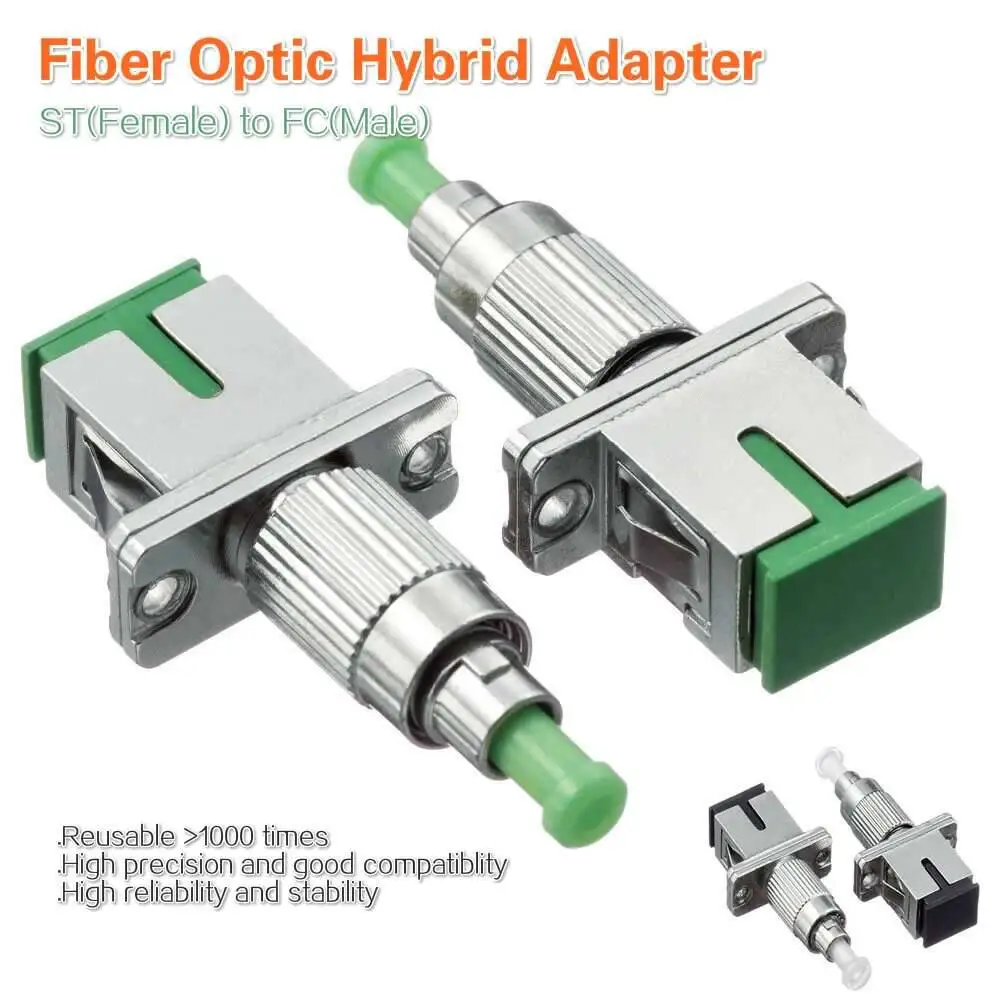 SC APC Female To FC APC Male Fiber Optic Adapter Adaptor For Optical ...