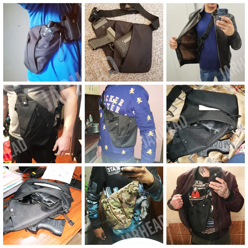 Nylon Anti Theft Crossbody Bag for Men Travel Hiking