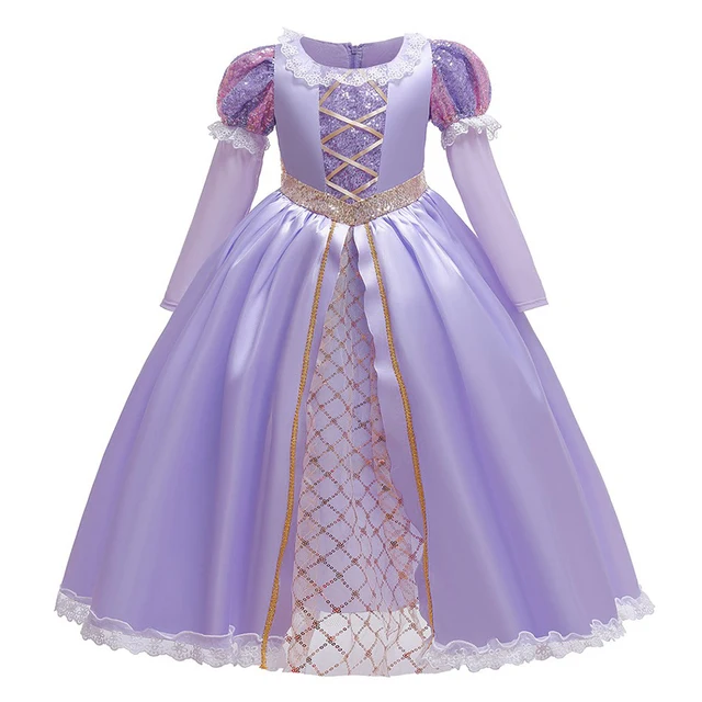 Rapunzel Costume Da Principessa Bambina Vestito Rapunzel Disney