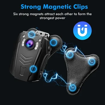BOBLOV Supporto magnetico per fotocamera per corpo Magneti forti Clip posteriore con aspirazione magnetica universale adatta a tutti i modelli di fotocamere per il corpo KJ21 N9