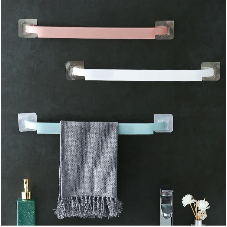 Extended Towel Rack Wall-Mounted Slipper Holder Bathroom Organizer With Multiple Storage Options Bathroom Accessories