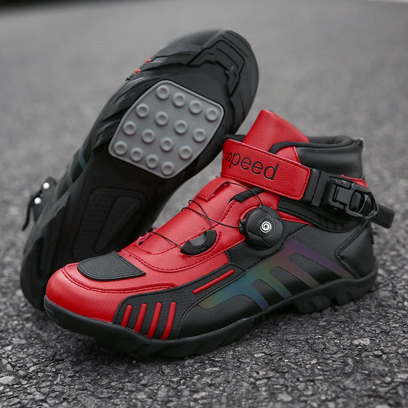 Men's Motorcycle Boots New Outdoor Motocross Racing Protection Boots High Quality Men Motos Shoes Motorcycle Accessories T2006