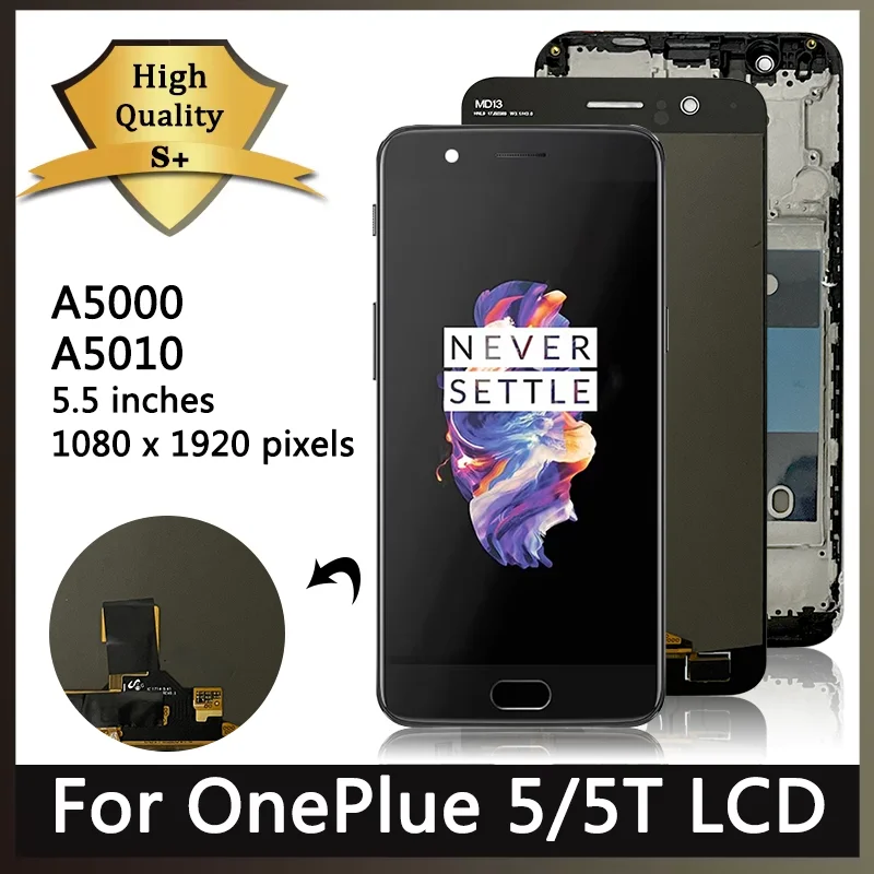 New AMOLED For OnePlus 5T/5 LCD Display Touch Screen