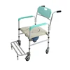 Shower Toilet ChairManual Patient Lift Transfer ChairMobile Nursing Disabled Toilet Chair 6