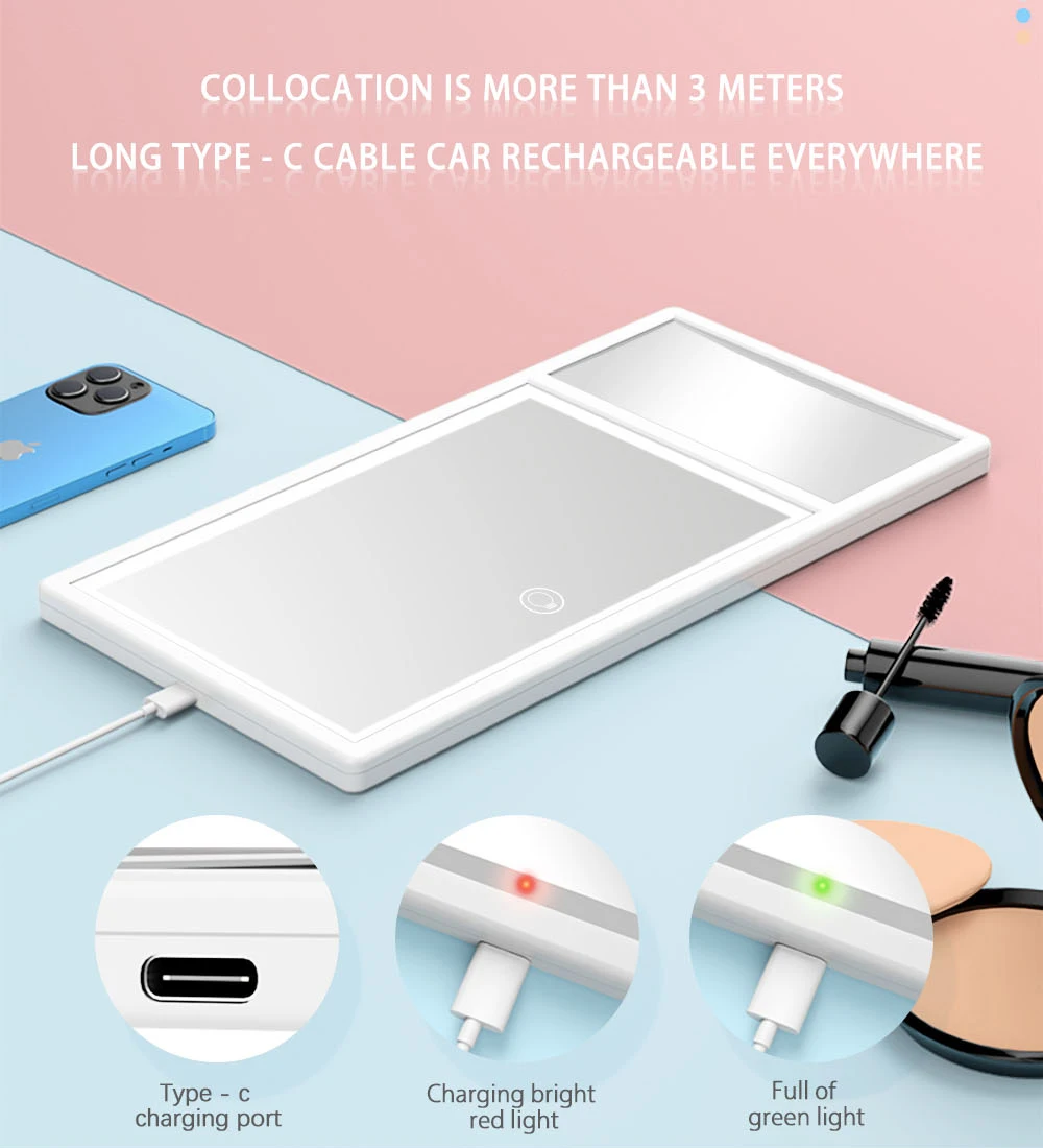 

Car Visor Vanity Mirror Car Makeup Mirror with LED Lights Mirror Sun-Shading Cosmetic Mirror 5X Magnification Mirrors