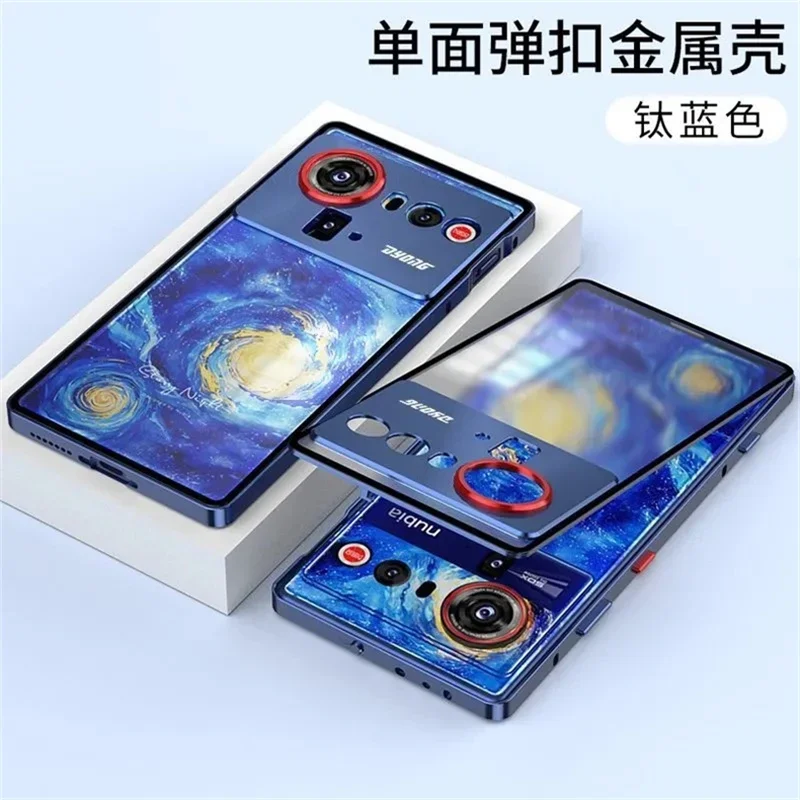 Premium Alloy Metal Lens Protection Case with Transparent Tempered Glass - Shockproof and Durable Protective Cover