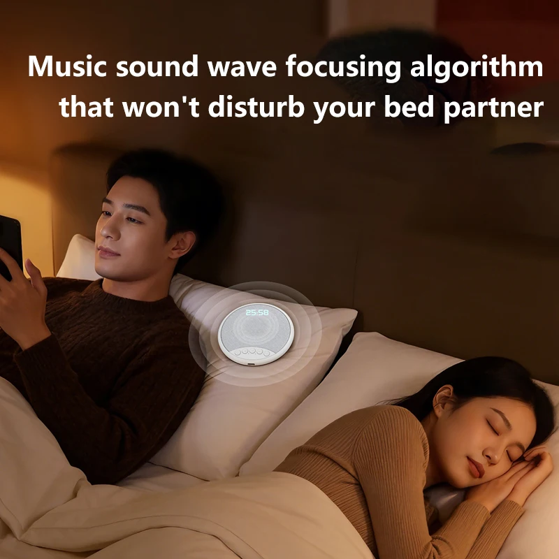 รูปสินค้า ลำโพงบลูทูธ White Noise นาฬิกาปลุก หัวหมอน