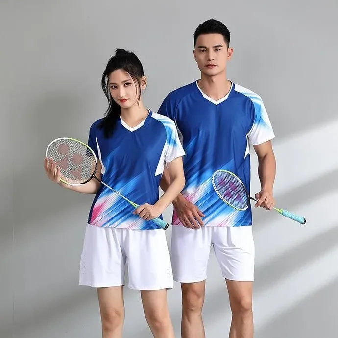 Badminton Uniforms Comfortable Couple Badminton Shirts Quick Dry Sweat Absorbent Mesh Sports Top Fitness Competition Group Buy Women's
