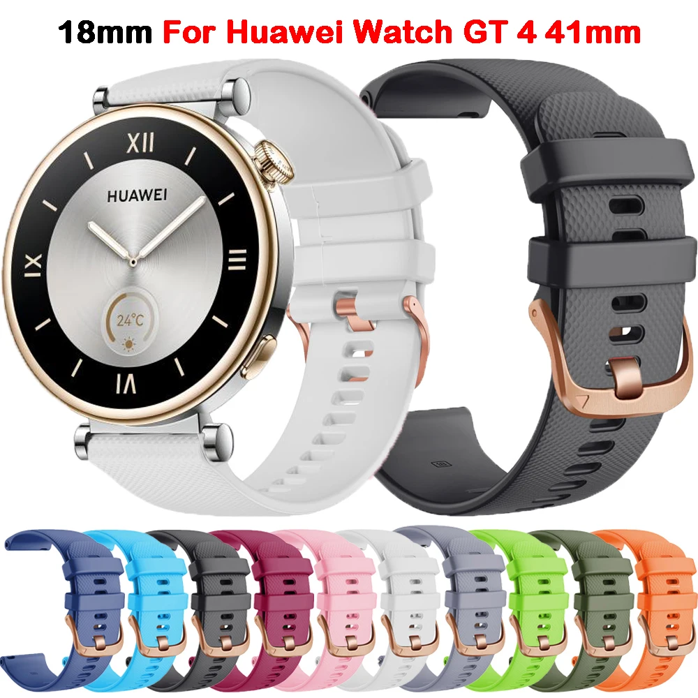 SiliconeBandForHuaweiWatchGT441mmStrapSmartwatchAccessories